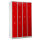 G-Office Doppelstöckiger Spind/Garderobenschrank, 4x2 Abteile, 1950 x 1170 x 500 mm (HxBxT)