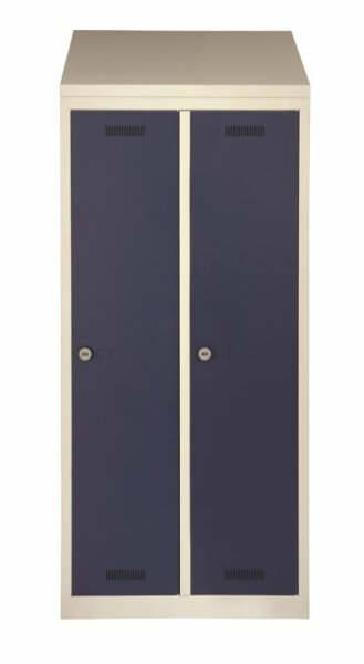 Bisley MonoBloc, Spind/Garderobenschrank, 2 Abteile, 1700 x 810 x 500 mm (HxBxT)