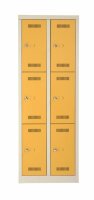 Bisley MonoBloc, Schließfachschrank, 2x3 Abteile, 1700 x 610 x 500 mm (HxBxT)