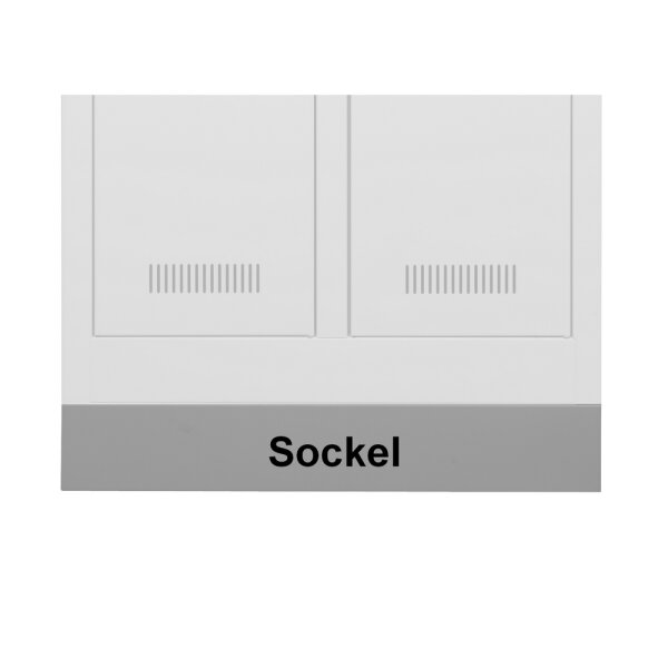 Bisley Sockel für MonoBloc-Garderobenschränke