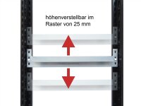 SCHULTE Getränkekistenregal 1000 x 1360 x 336 mm, verzinkt, mit Zusatzboden