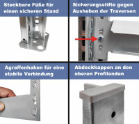 SCHULTE Getränkekisten-Grundregal 1800 x 810 x 336 mm, bis zu 6 Kästen,  mit Zusatzboden